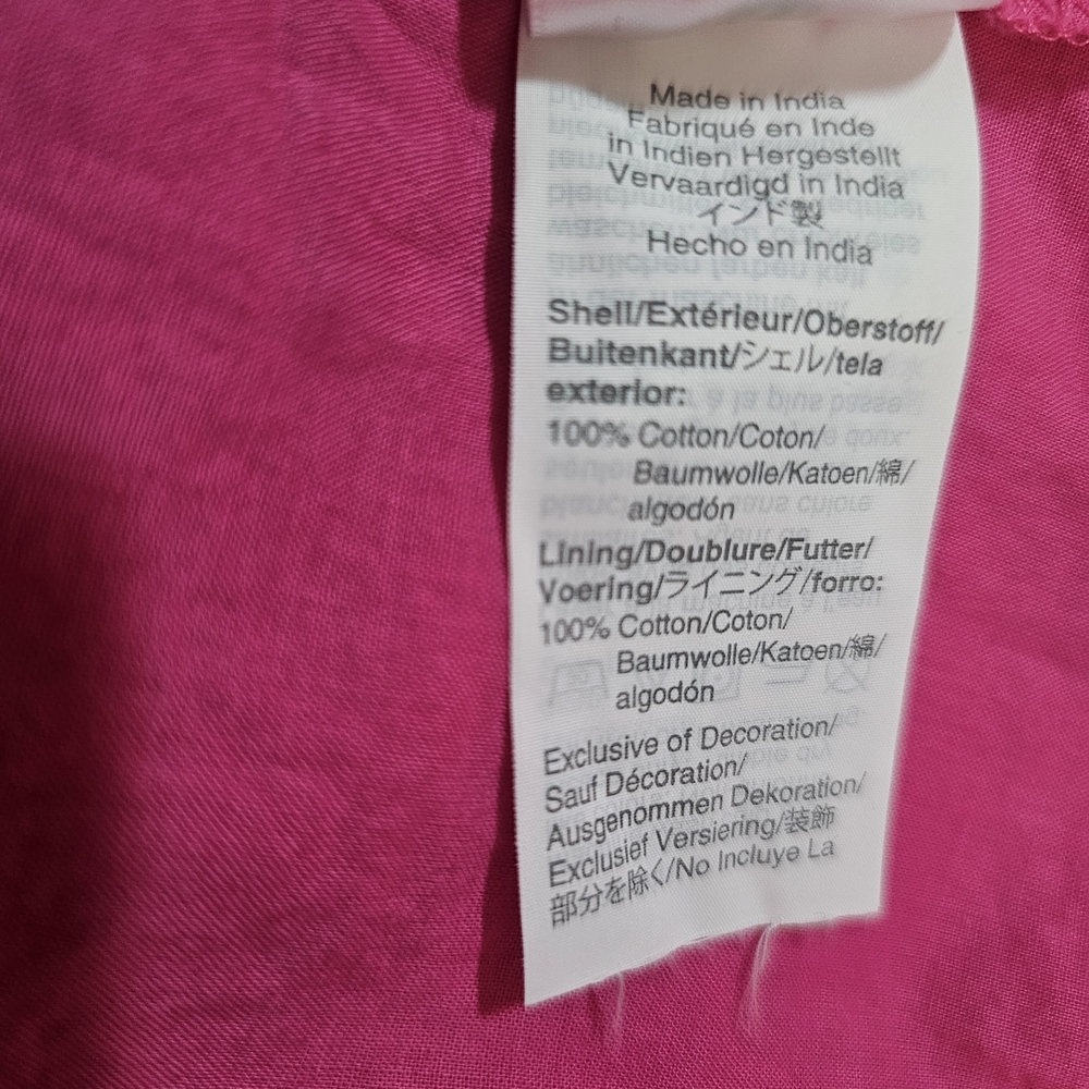 J. Crew Point Sur Pom‎ Pom Flutter Sleeve Midi Dress Flamingo Pink sz 12P - Picture 9 of 13
